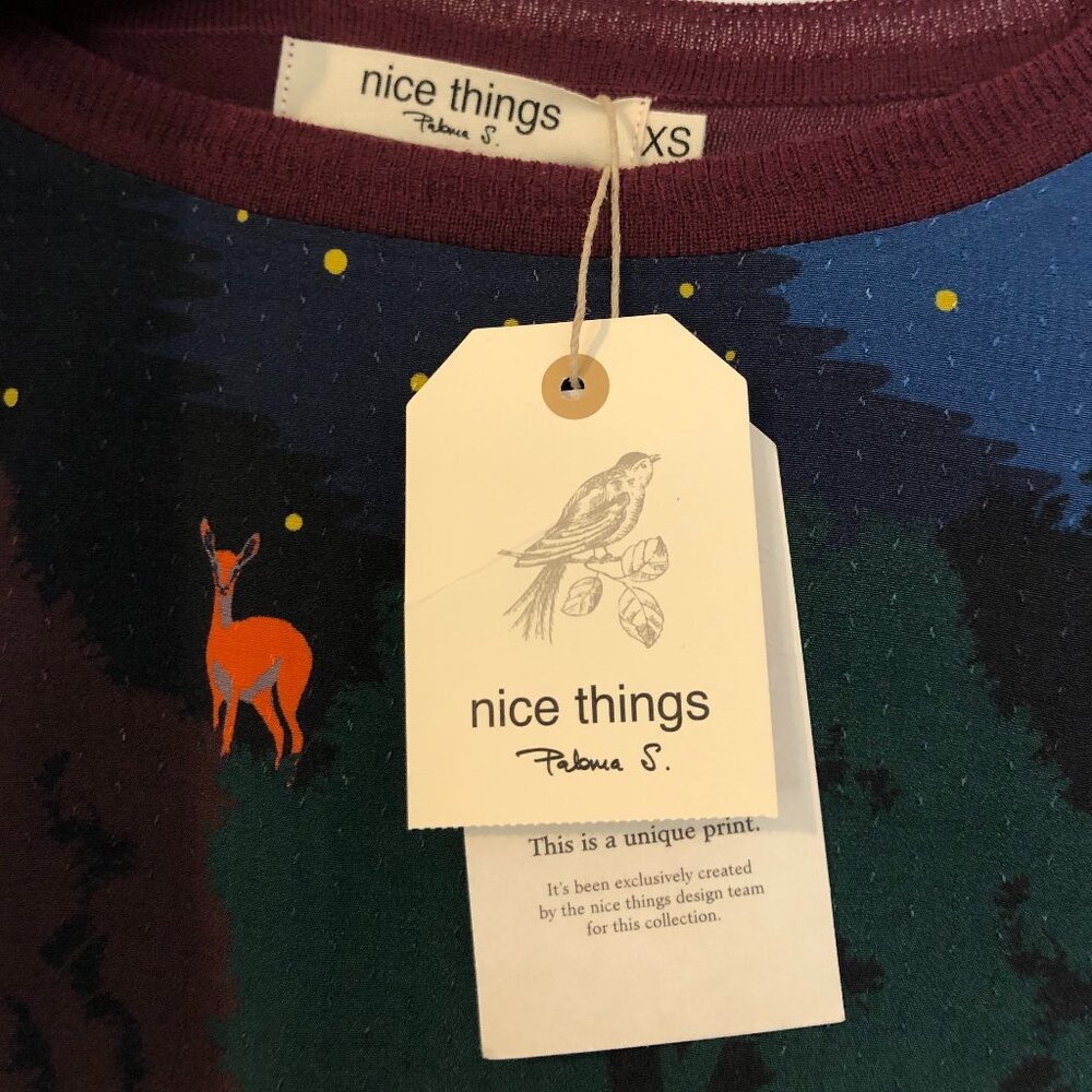 nice things Paloma S. Woodland Print Sweater XS
